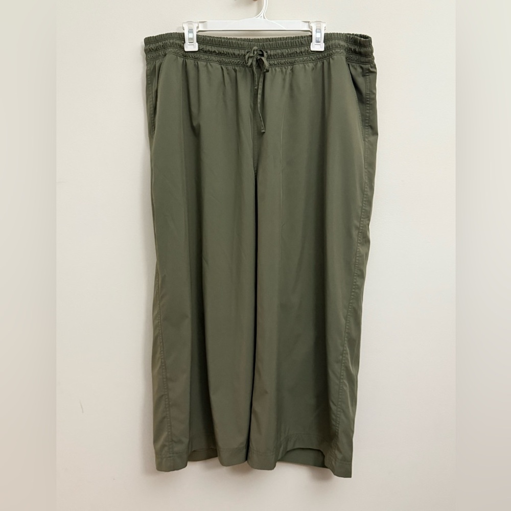 {Old Navy}-Size: XXL-Olive Green Wide-Leg Pants
